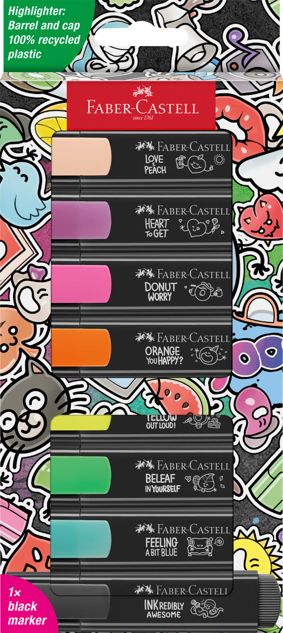 TEXTMARKER SET 8 GRAFFITI CUTIE CARTON FABER-CASTELL TEXTMARKER SET 8 GRAFFITI CUTIE CARTON FABER-CASTELL